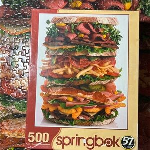 🧩 500 Springbok “Snack Stack”. Tightly interlocking pieces. Fun! Complete.